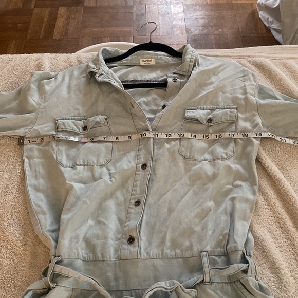 Hello Nite gorgeous fabulous baby blue jumpsuit with lots of pockets - Picture 12 of 15